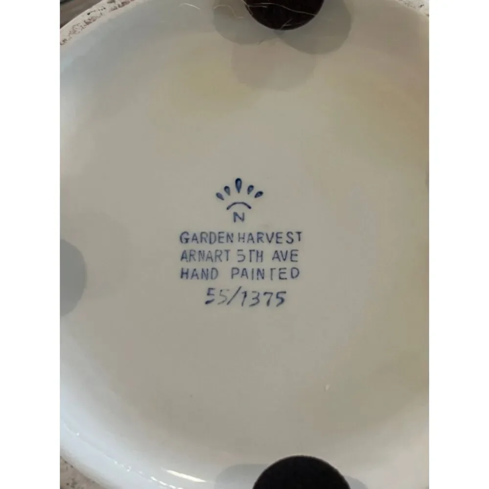 Vintage 1950s Armart 5th Ave Garden Harvest Fruit Canister | Hand Painted